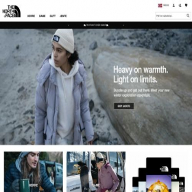 Скриншот главной страницы сайта northface-norge.com