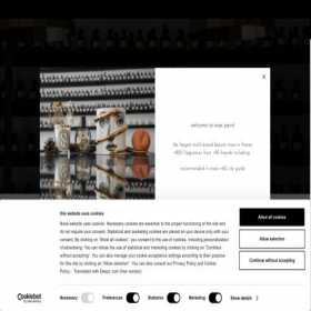 Скриншот главной страницы сайта noseparis.com