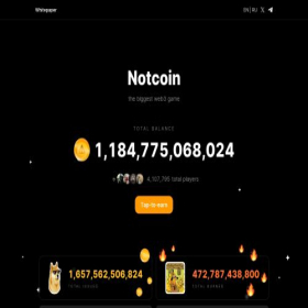 Скриншот главной страницы сайта not-coin.net