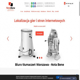 Скриншот главной страницы сайта notabenepoland.pl