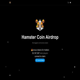 Скриншот главной страницы сайта notcoinhamster.com
