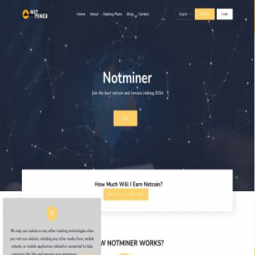 Скриншот главной страницы сайта notminer.com