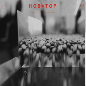Скриншот главной страницы сайта novator.coffee