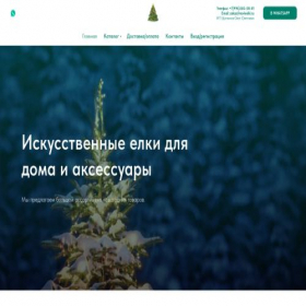 Скриншот главной страницы сайта novieelki.ru