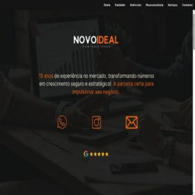 Скриншот главной страницы сайта novoideal.com