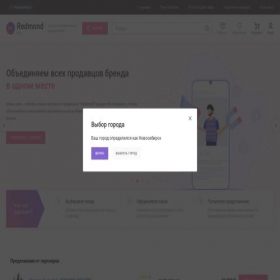 Скриншот главной страницы сайта novosibirsk.redmond-torg.ru