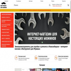 Скриншот главной страницы сайта novosibirsk.sale-instrument.ru