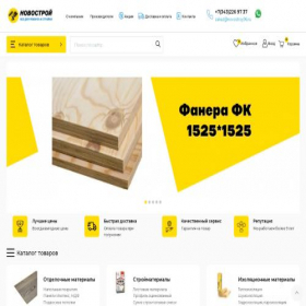 Скриншот главной страницы сайта novostroy96.ru
