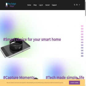 Скриншот главной страницы сайта nowgadgethelper.com