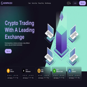Скриншот главной страницы сайта nowpacex.com