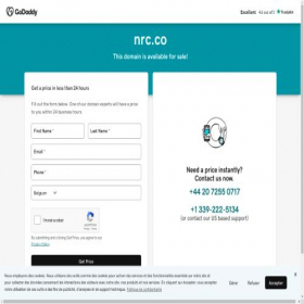 Скриншот главной страницы сайта nrc.co