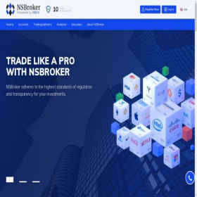 Скриншот главной страницы сайта nsbroker.com