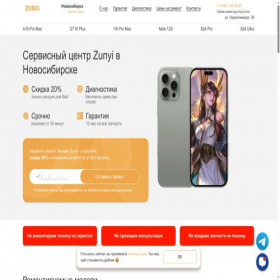 Скриншот главной страницы сайта nsk.zunyi-remont.ru