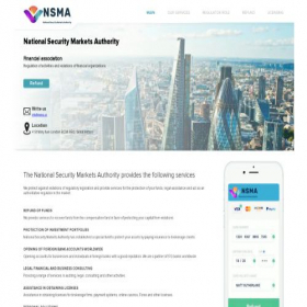 Скриншот главной страницы сайта nsma.uk