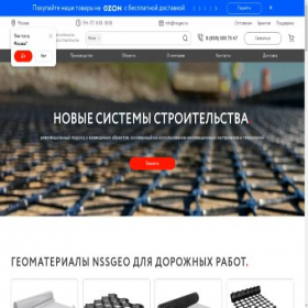 Скриншот главной страницы сайта nssgeo.ru