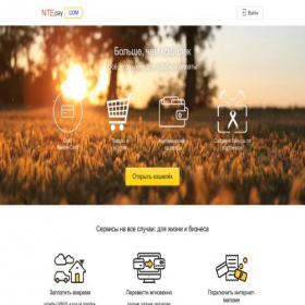 Скриншот главной страницы сайта ntepay.com