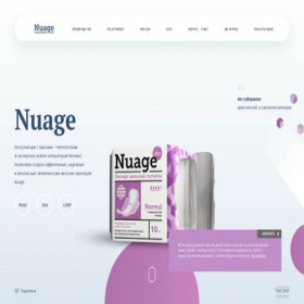 Скриншот главной страницы сайта nuage.su