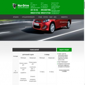 Скриншот главной страницы сайта nur-drive.ru