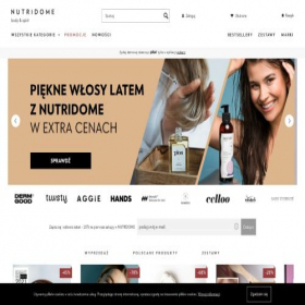 Скриншот главной страницы сайта nutridome.pl