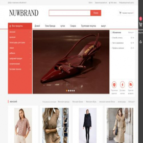 Скриншот главной страницы сайта nuwbrand.global