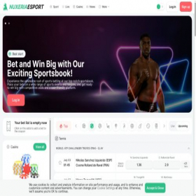 Скриншот главной страницы сайта nuxeriaesport.net