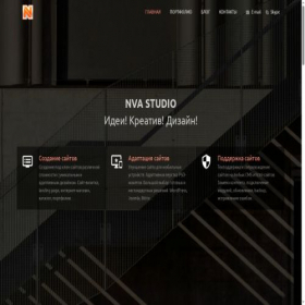 Скриншот главной страницы сайта nvastudio.ru