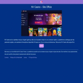 Скриншот главной страницы сайта nvcasino-top.com