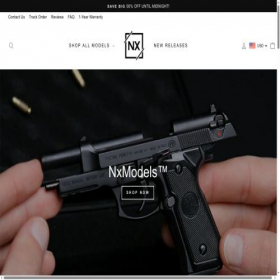 Скриншот главной страницы сайта nxmodels.com