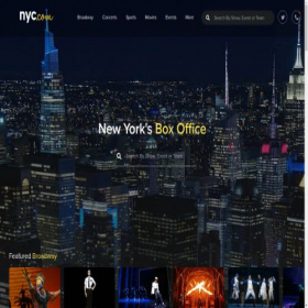 Скриншот главной страницы сайта nyc.com