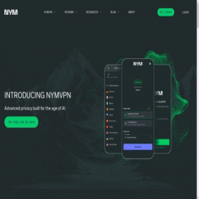 Скриншот главной страницы сайта nym.com