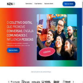 Скриншот главной страницы сайта nzn.io