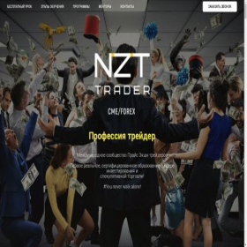 Скриншот главной страницы сайта nzttrade.com