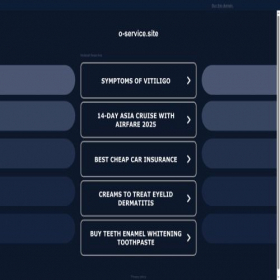 Скриншот главной страницы сайта o-service.site