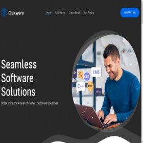 Скриншот главной страницы сайта oakware.com