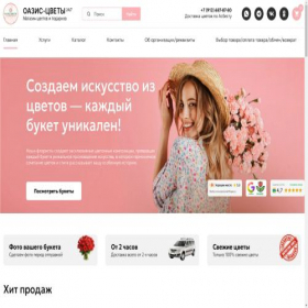 Скриншот главной страницы сайта oasis-city.ru