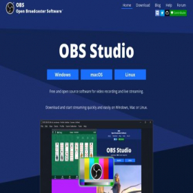 Скриншот главной страницы сайта obs-studio.net