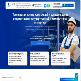 Скриншот главной страницы сайта obsledovaniaszic.ru