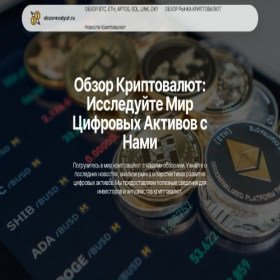 Скриншот главной страницы сайта obzorevalyut.ru