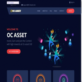 Скриншот главной страницы сайта oc-asset.ltd