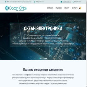Скриншот главной страницы сайта oceanchips.ru