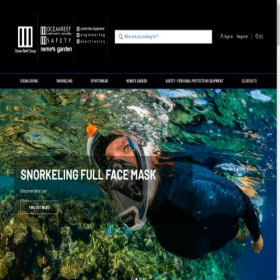 Скриншот главной страницы сайта oceanreefeurope.mybigcommerce.com