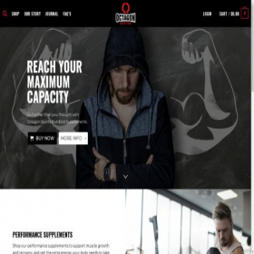 Скриншот главной страницы сайта octagonsportsnutrition.com