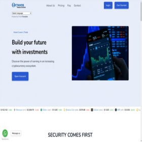 Скриншот главной страницы сайта octavostrades.solutions