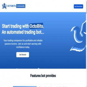 Скриншот главной страницы сайта octobits-community.cloud
