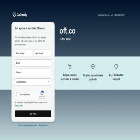 Скриншот главной страницы сайта oft.co