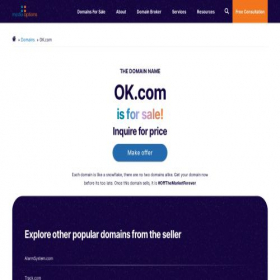 Скриншот главной страницы сайта ok.com
