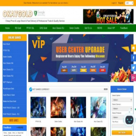 Скриншот главной страницы сайта okaygold.com