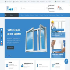 Скриншот главной страницы сайта oknasv.com.ua