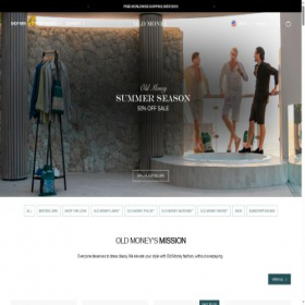 Скриншот главной страницы сайта old-money.com