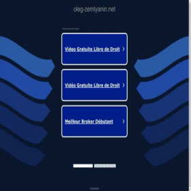 Скриншот главной страницы сайта oleg-zemlyanin.net